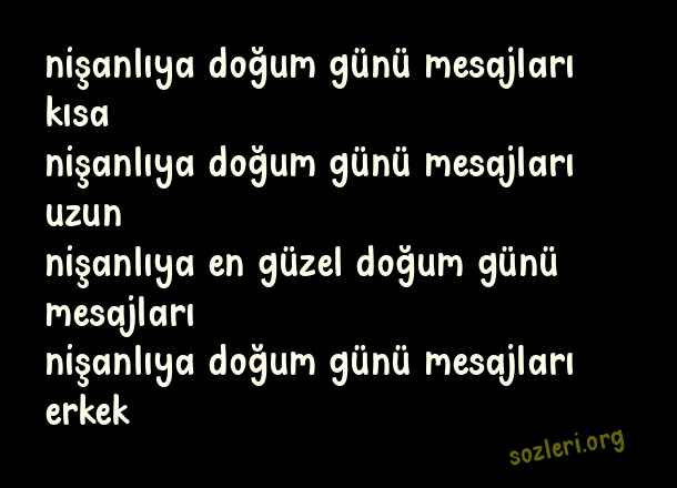 Nişanlıya Doğum Günü