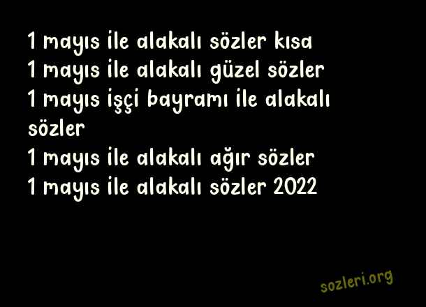 1 Mayıs