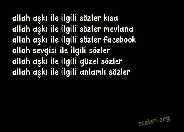 Allah Aşkı