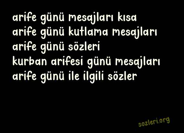 Arife Günü