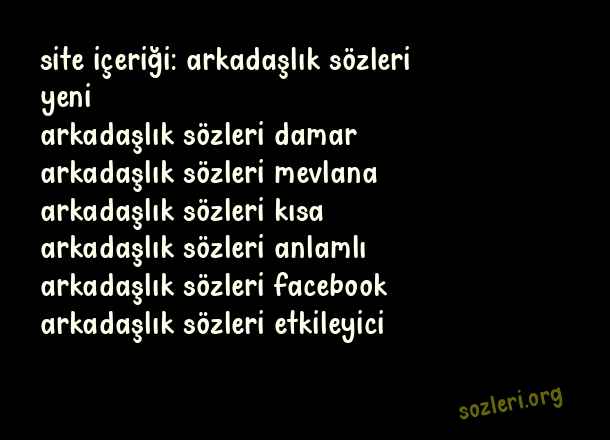 Arkadaşlık