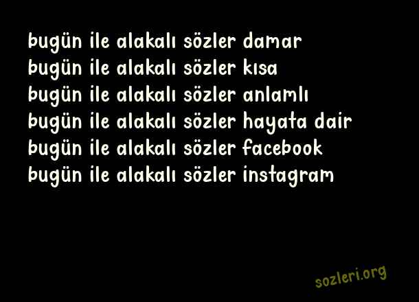 Bugün