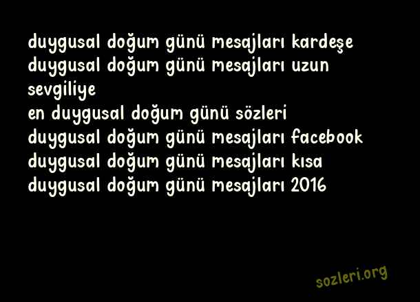 Duygusal Doğum Günü
