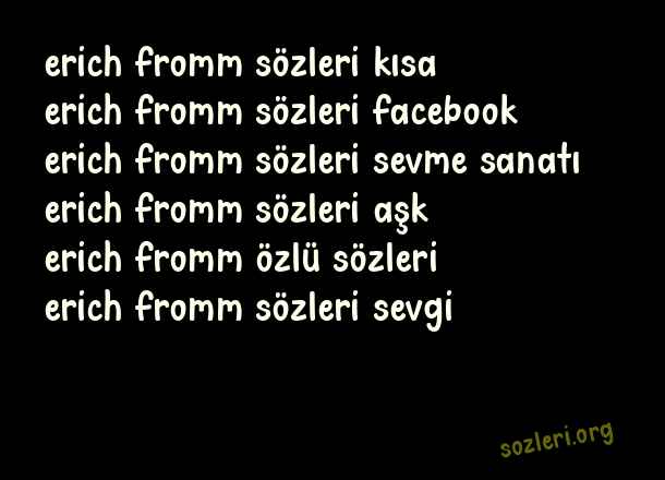 Erich Fromm