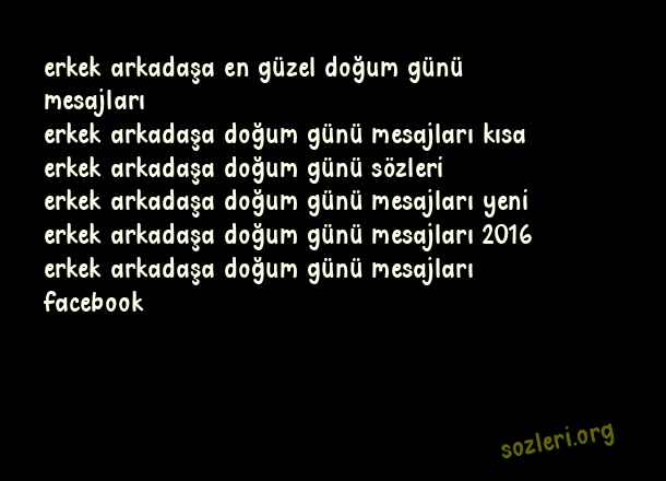 Erkek Arkadaşa Doğum Günü
