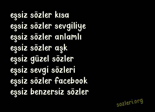 Eşsiz Sözler