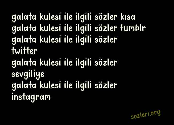 Galata Kulesi