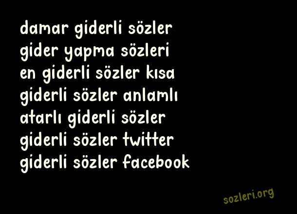 Giderli Sözler
