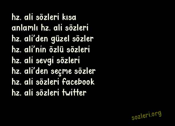 Hz. Ali