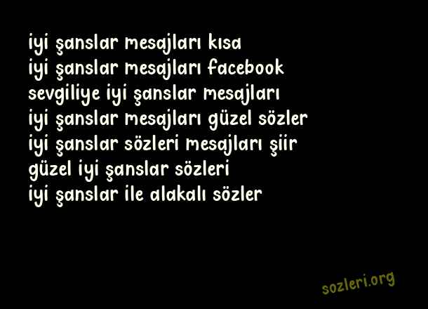 İyi Şanslar