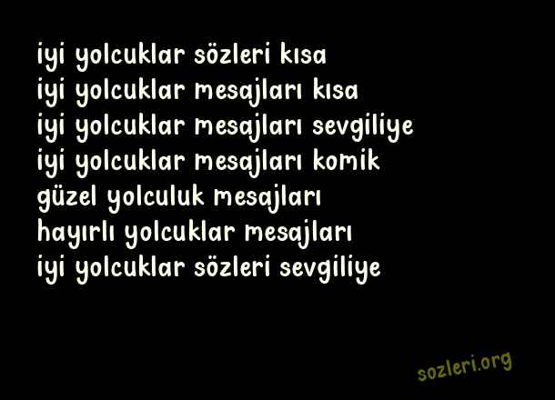 İyi Yolcuklar