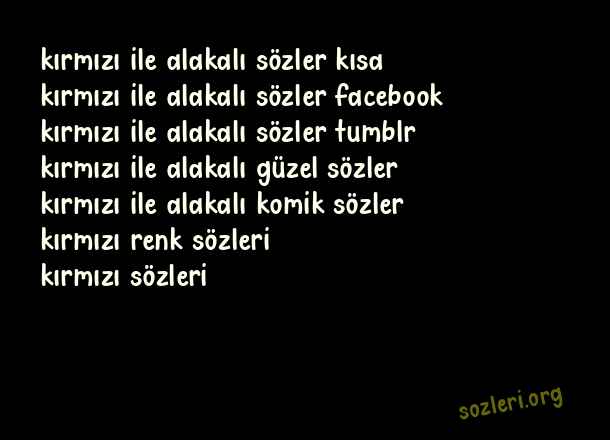 Kırmızı