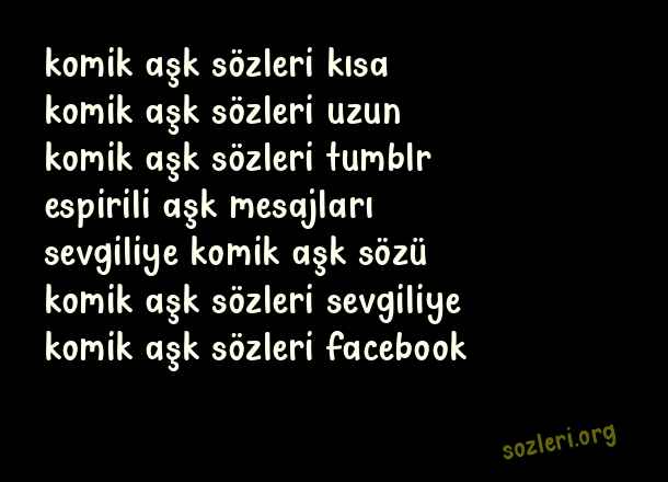 Komik Aşk
