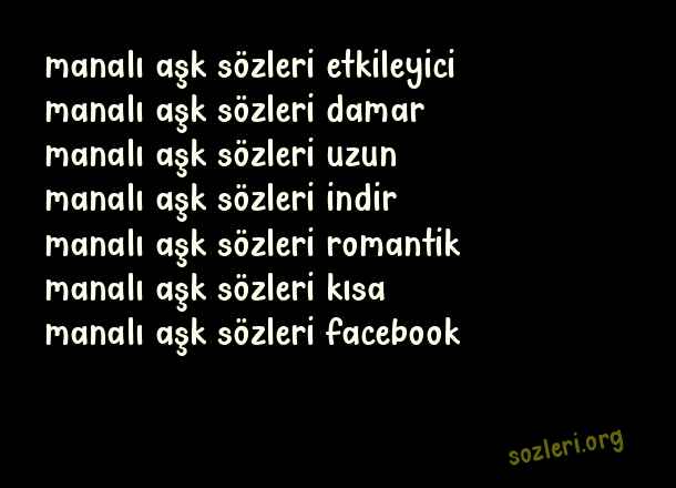 Manalı Aşk