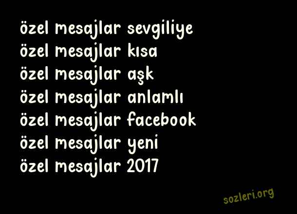 Özel Mesajlar