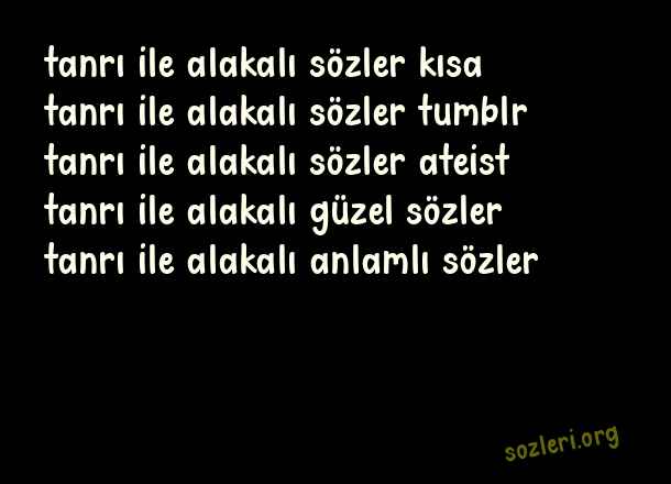 Tanrı