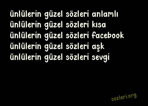 Ünlülerin Güzel